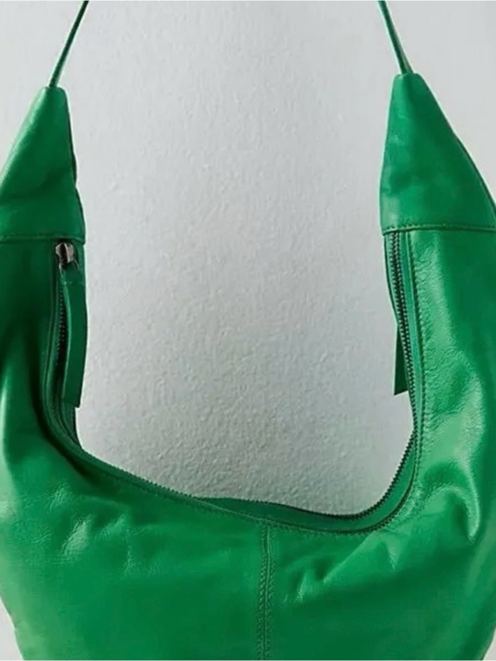 Free People Green Leather Hobo Shoulder Bag NWT still in plastic